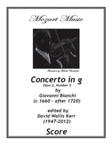 Concerto in g, Opus 2, No 5 Orchestra sheet music cover